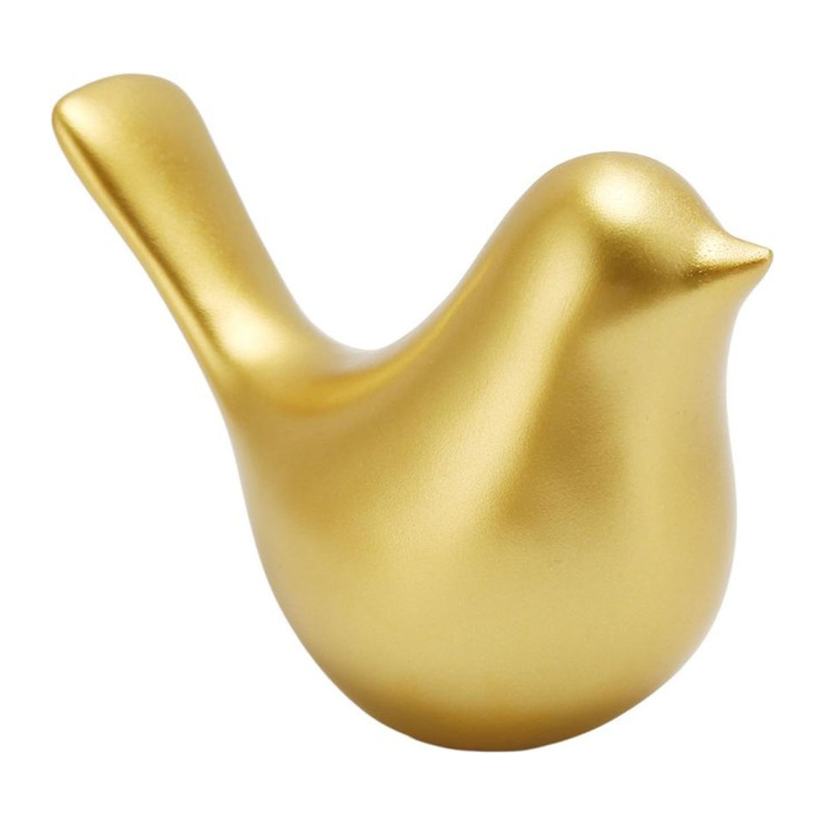 GoolRC Dekorative Goldene Kleine Vögel Statue aus Kunstharz und Metall für dein Wohnzimmer - Bild 1