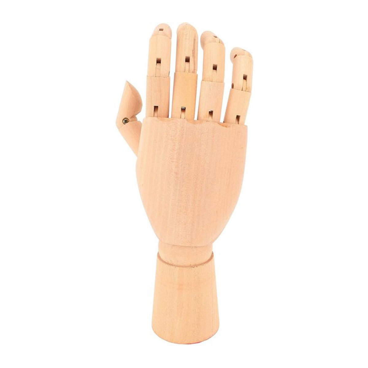 GoolRC Hölzernes Handmodell Rechte Hand mit flexiblen Fingern in Braun zur Dekoration und für Zeichenstudien - Bild 1