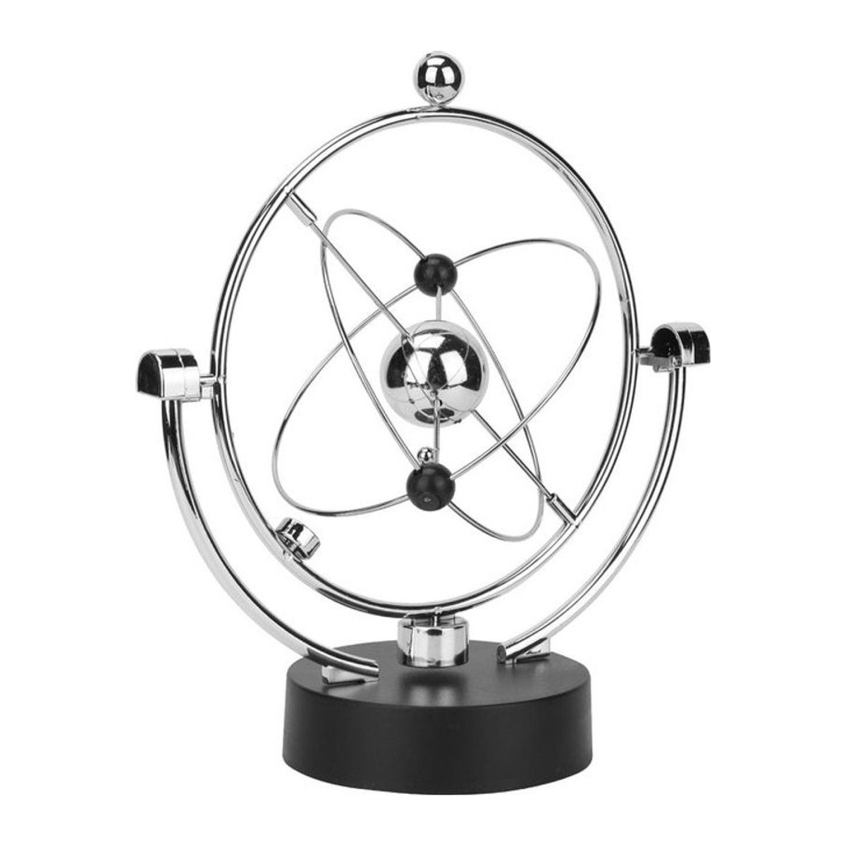 GoolRC Kinetische Kunst Asteroid Elektrischer Astronomie-Bausatz Perpetuum Mobile in Silber aus Metall und Kunststoff mit USB- und Batteriebetrieb - Bild 1