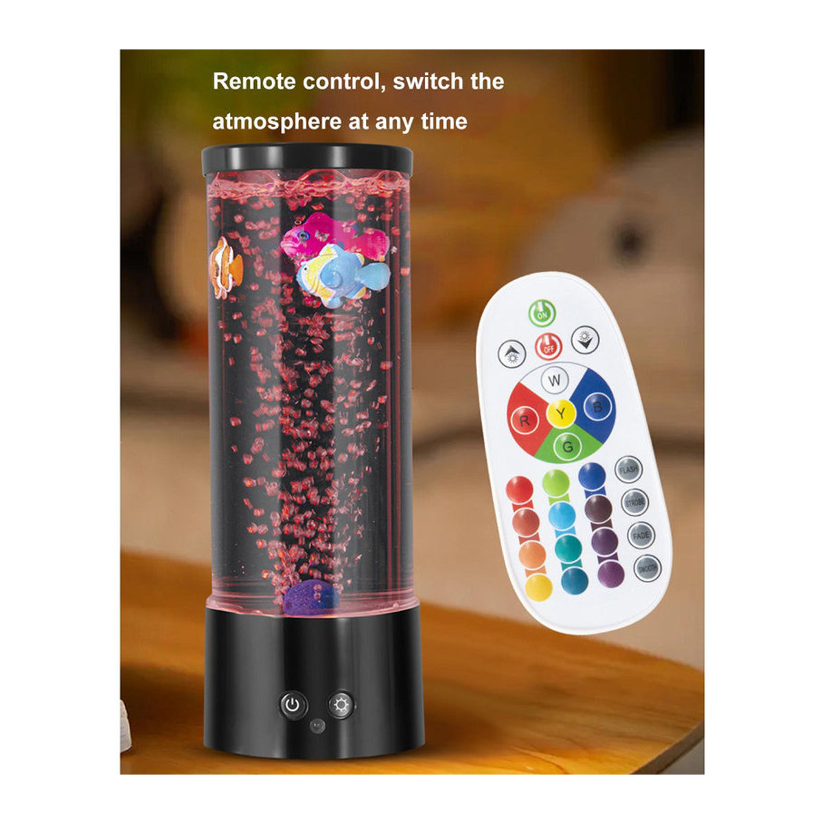GoolRC LED Quallenlampe Tischlampe mit USB-Anschluss in Schwarz und Bunt aus Acryl und Kunststoff - Bild 5