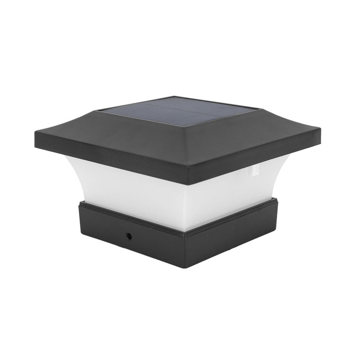 GoolRC LED Solarleuchte mit kaltweißem Licht, IP65 wasserdicht, Schwarz - Bild 2