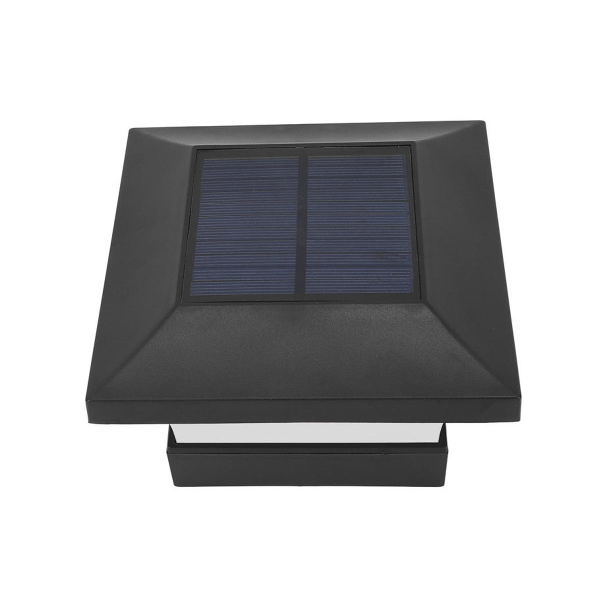 GoolRC LED Solarleuchte mit kaltweißem Licht, IP65 wasserdicht, Schwarz - Bild 3