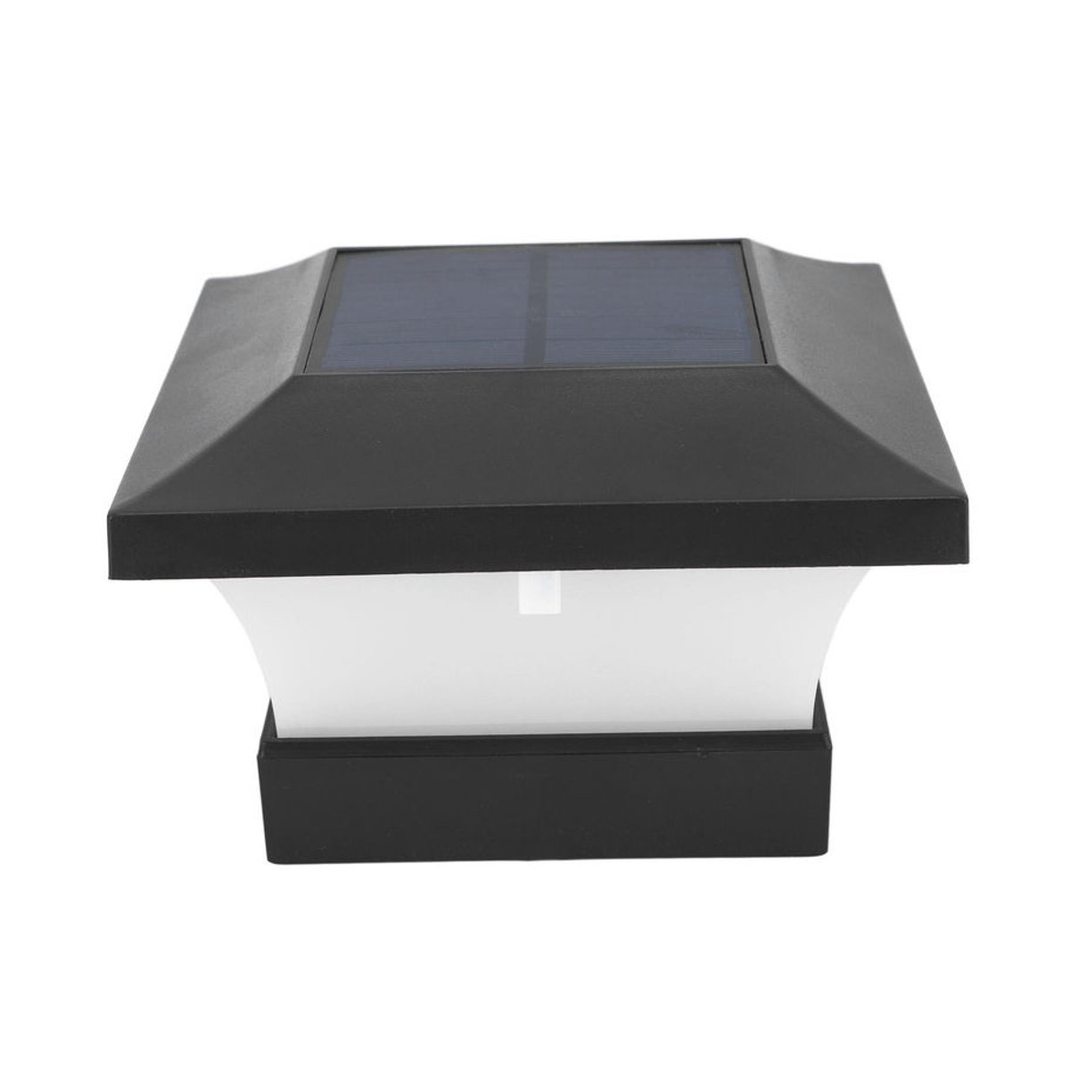 GoolRC LED Solarleuchte mit kaltweißem Licht, IP65 wasserdicht, Schwarz - Bild 4