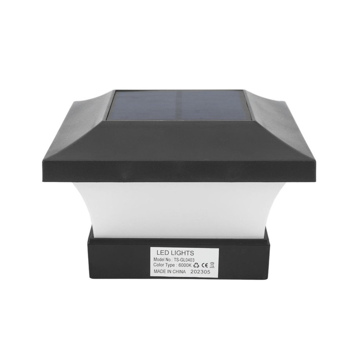 GoolRC LED Solarleuchte mit kaltweißem Licht, IP65 wasserdicht, Schwarz - Bild 7