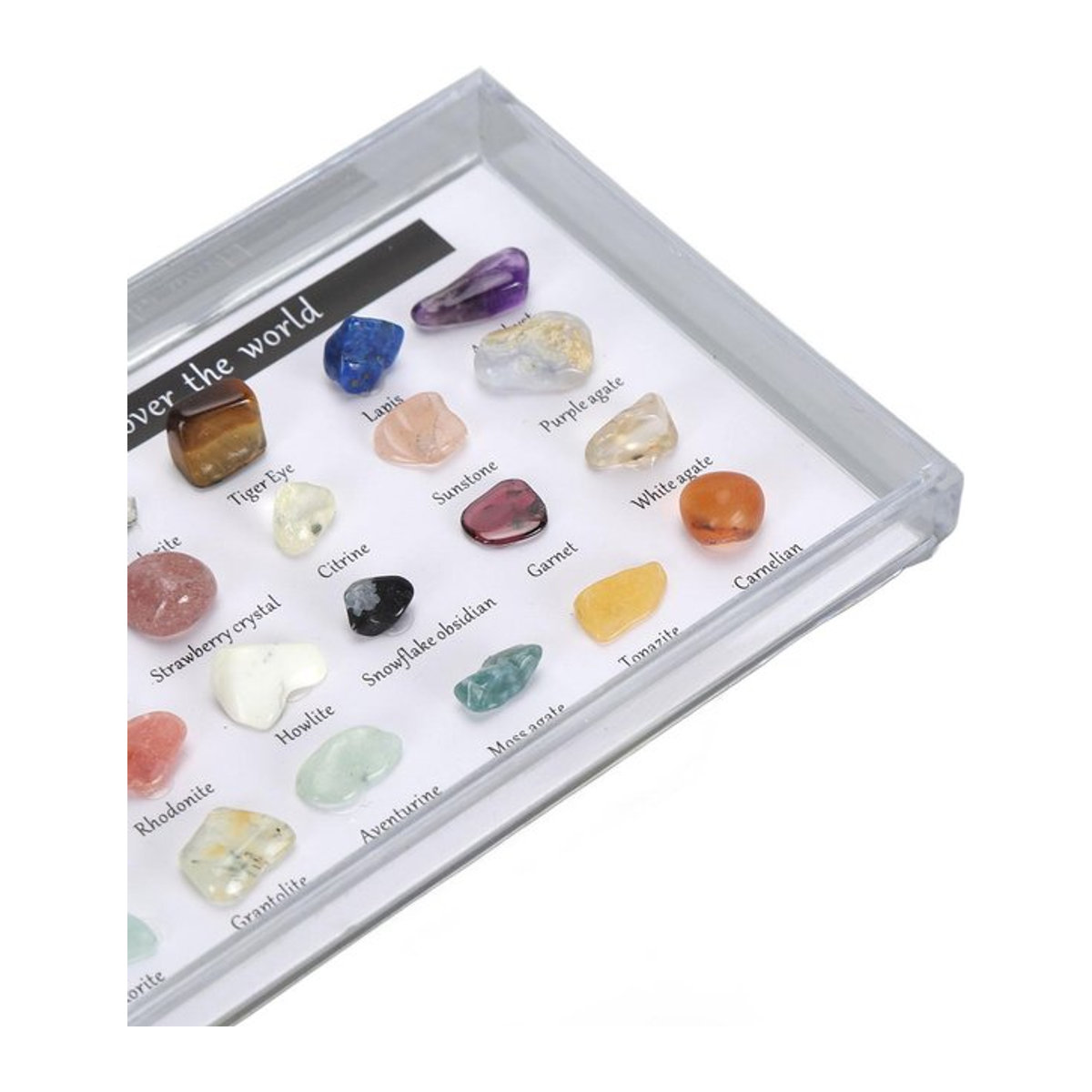 GoolRC Mineral Rock Collection Kit mit transparenter Vitrine für Kinder, Multicolor - Bild 1
