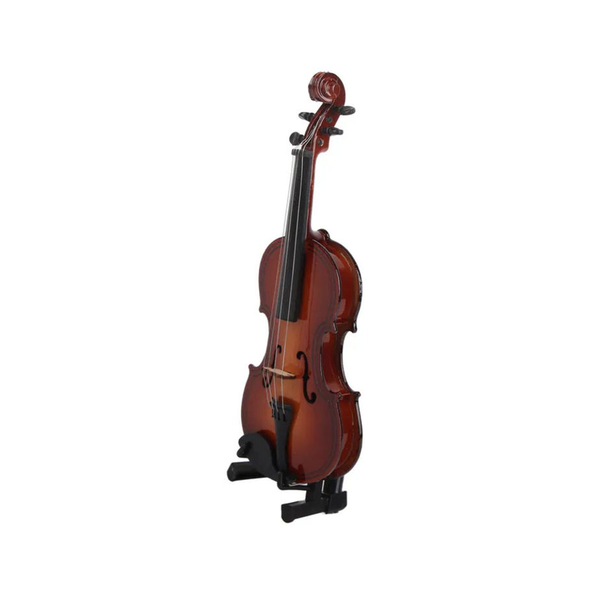 GoolRC Mini Violine aus Holz als dekoratives Musikinstrument-Modell in Braun - Bild 2