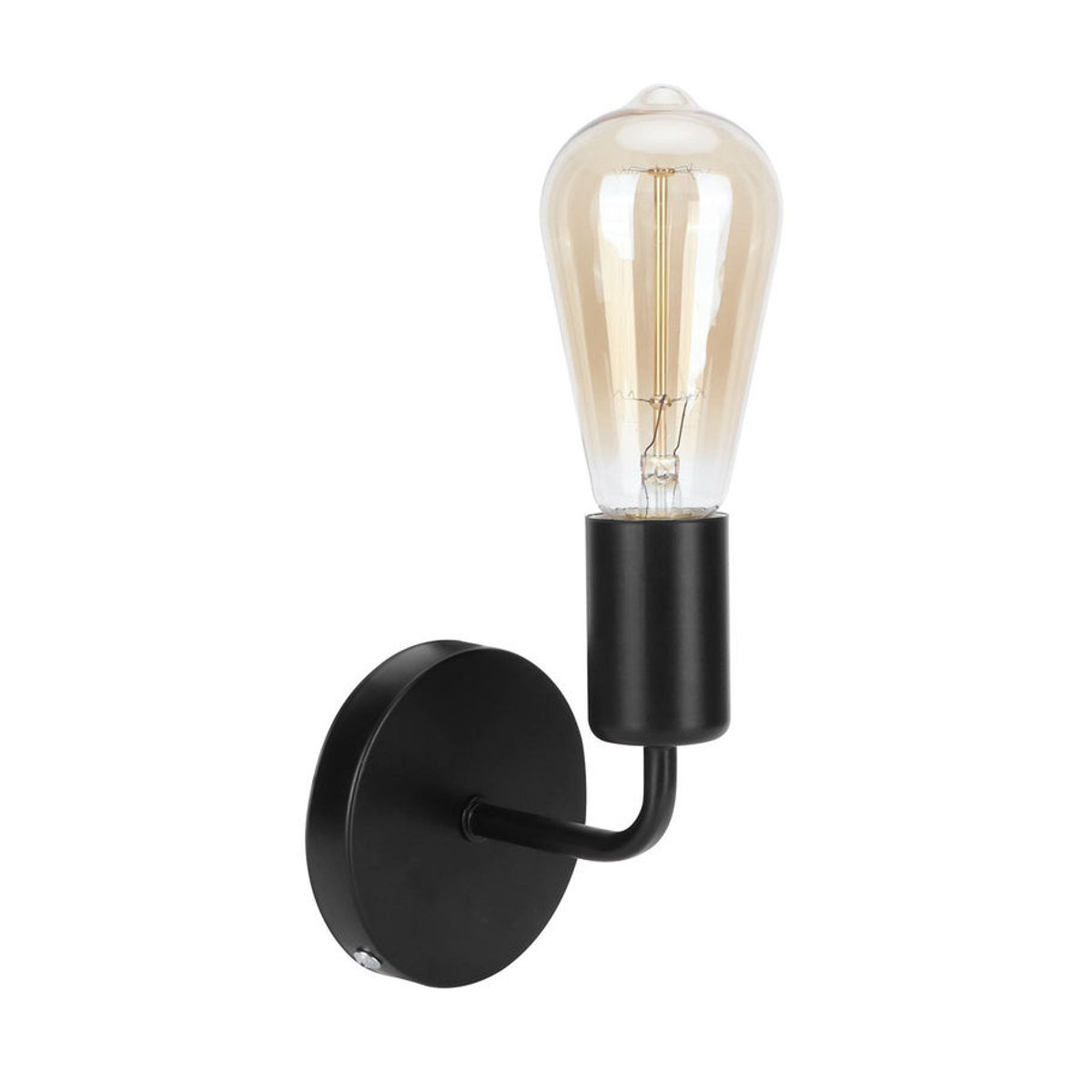 GoolRC Retro Wandlampe aus Metall in Schwarz mit E27 Fassung im Industrial Design - Bild 3