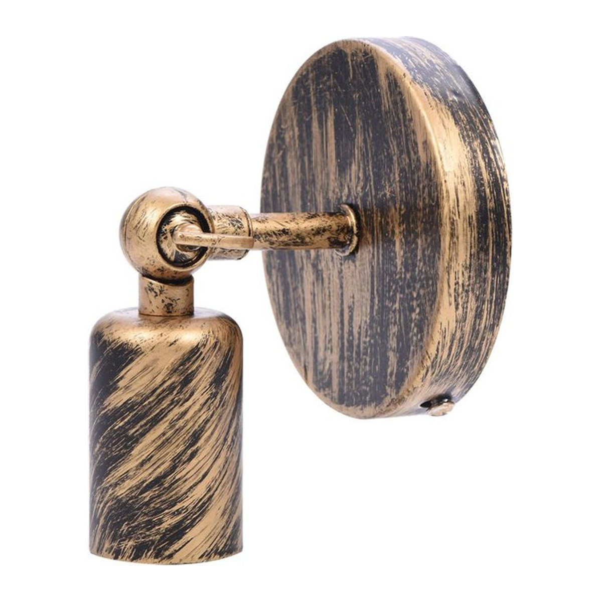 GoolRC Retro Wandleuchte aus Metall mit E27 Fassung in Gold - Bild 1