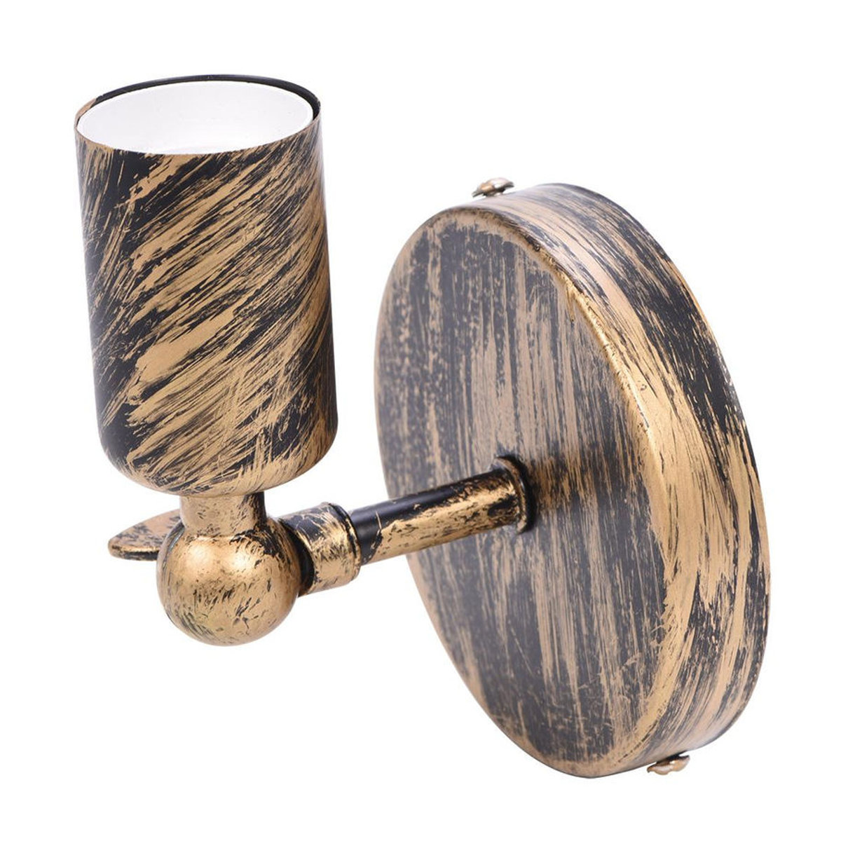 GoolRC Retro Wandleuchte aus Metall mit E27 Fassung in Gold - Bild 6