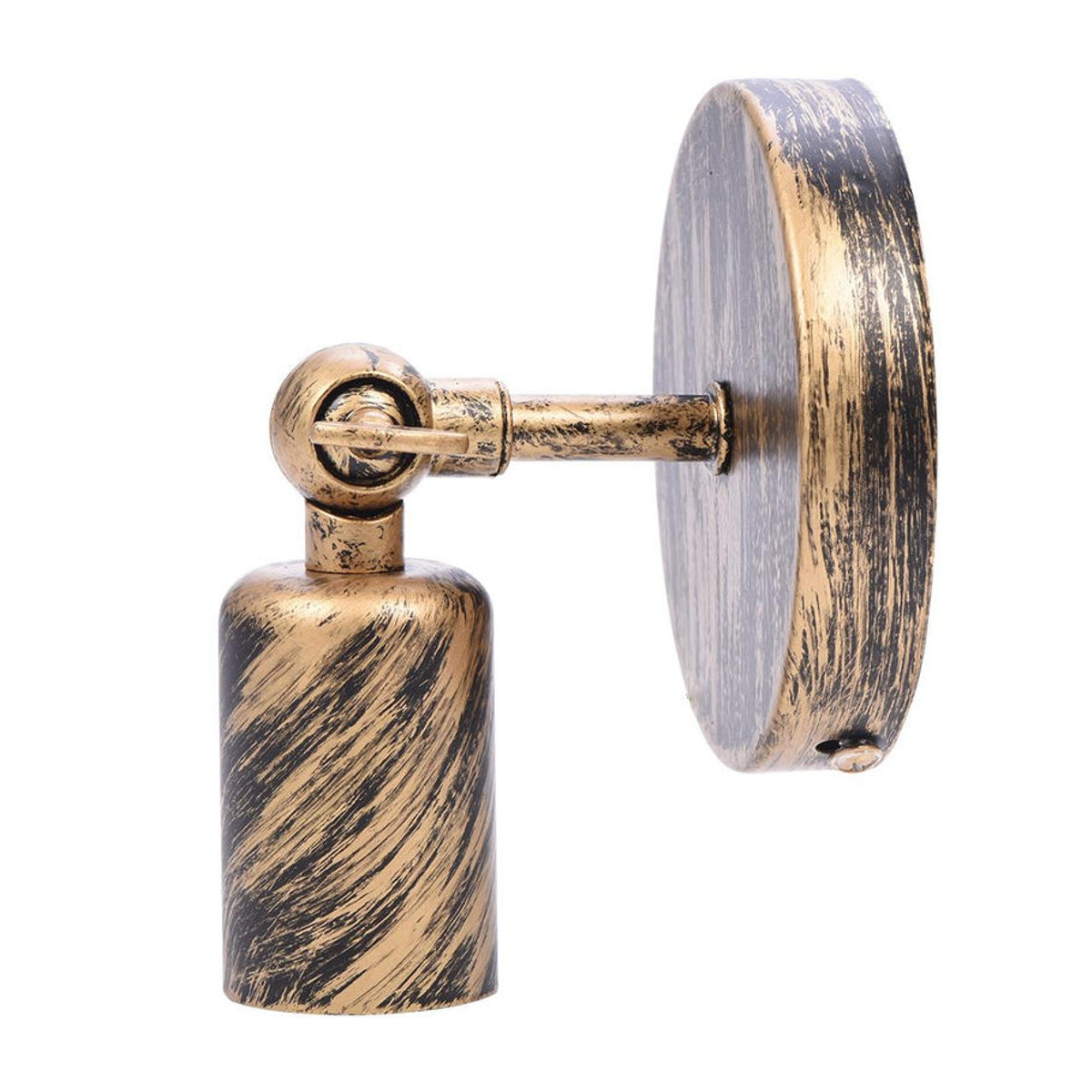 GoolRC Retro Wandleuchte aus Metall mit E27 Fassung in Gold - Bild 8