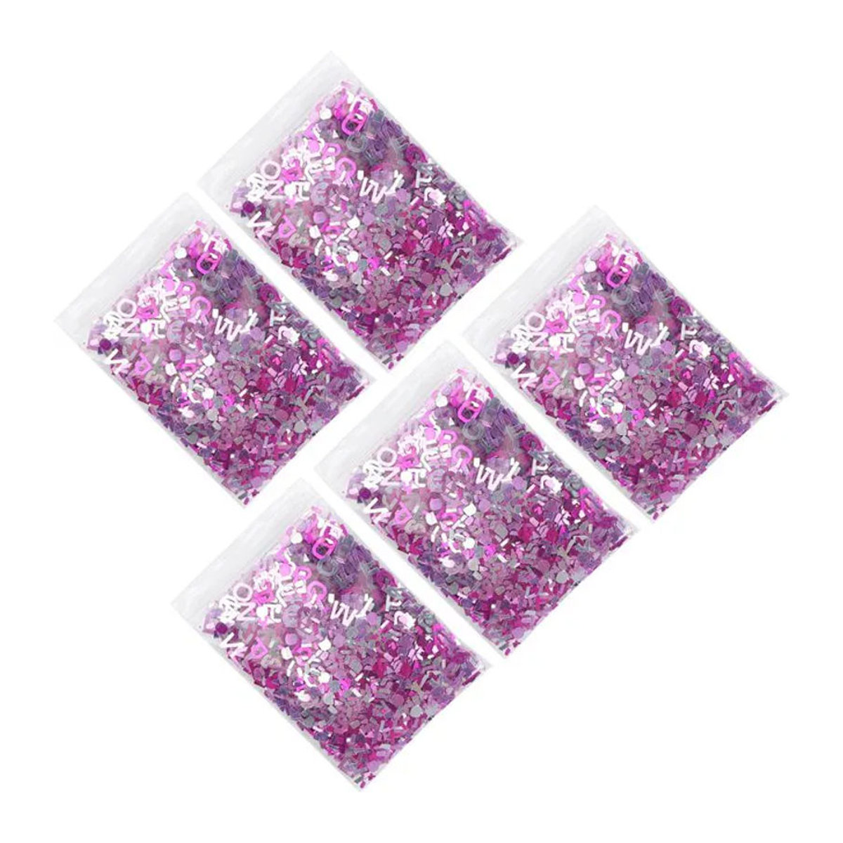GoolRC Rosa Konfetti Glitzer Pailletten für Geburtstag und Babyparty Dekoration 8mm - Bild 1