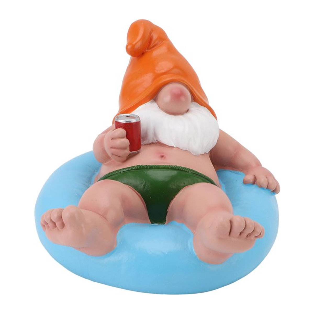 GoolRC Schwimmender Gartenzwerg als lustige Pool Party Statue aus Harz in Blau - Bild 1