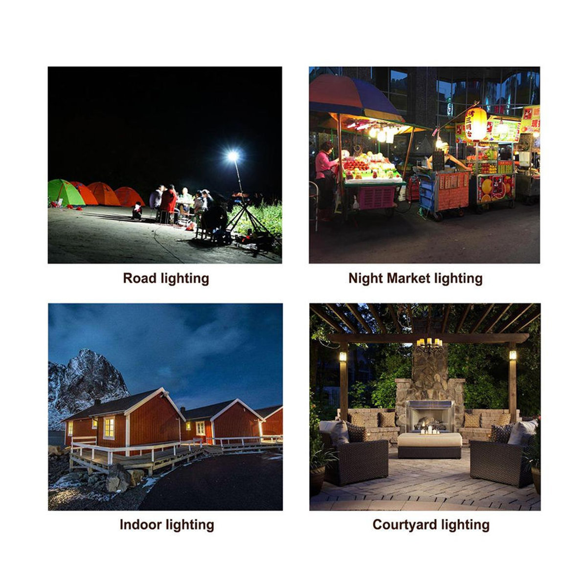 GoolRC Solar LED Camping Glühbirne mit Fernbedienung, wasserdicht IP65, Weiß - Bild 2