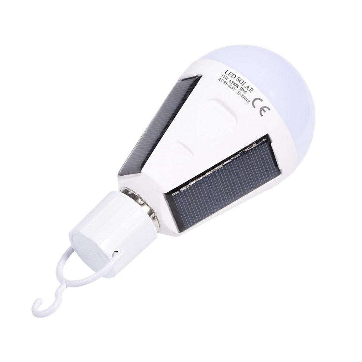 GoolRC Solar LED Glühbirne mit Solarpanel, tragbare wasserdichte Notfalllampe für Camping und Wandern, 12W, Modern - Bild 2