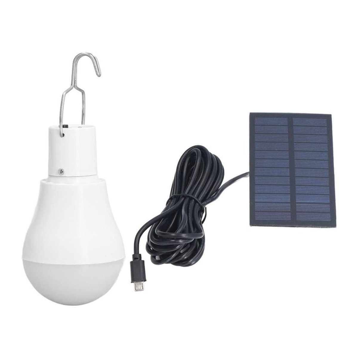 GoolRC Solarleuchte LED mit USB-Anschluss, Kaltweiß, für Camping und Notfälle - Bild 1