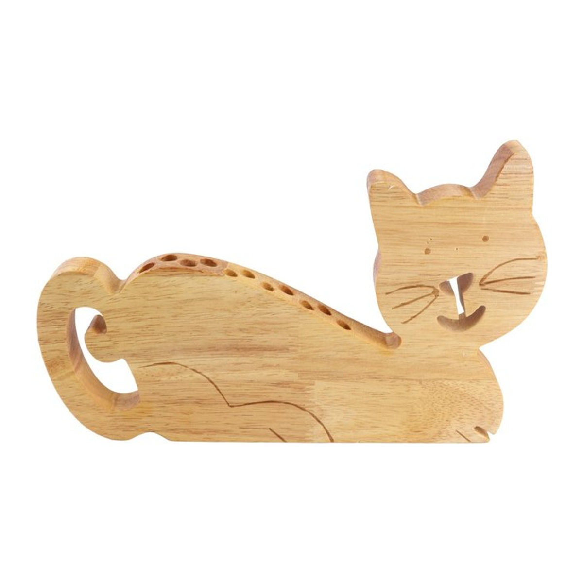 GoolRC Stifthalter in Katzenform aus Holz für deinen Schreibtisch - Bild 1