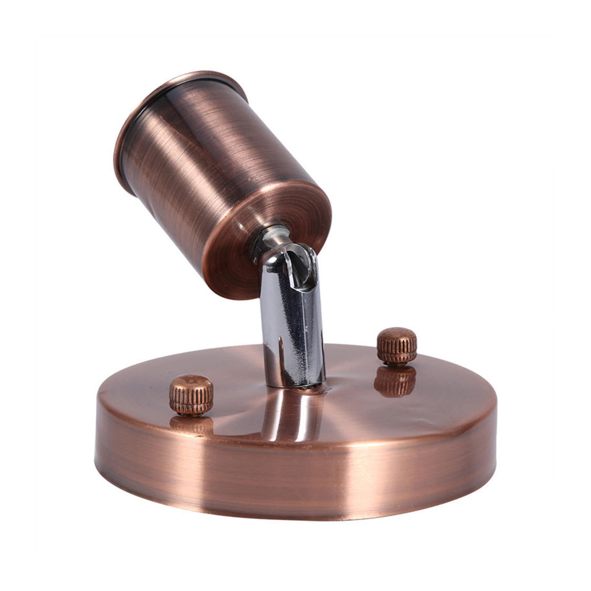 GoolRC Vintage Wandleuchte und Deckenleuchte aus Metall in Rot Bronze mit drehbarer E27 Fassung im Industrial Design - Bild 6