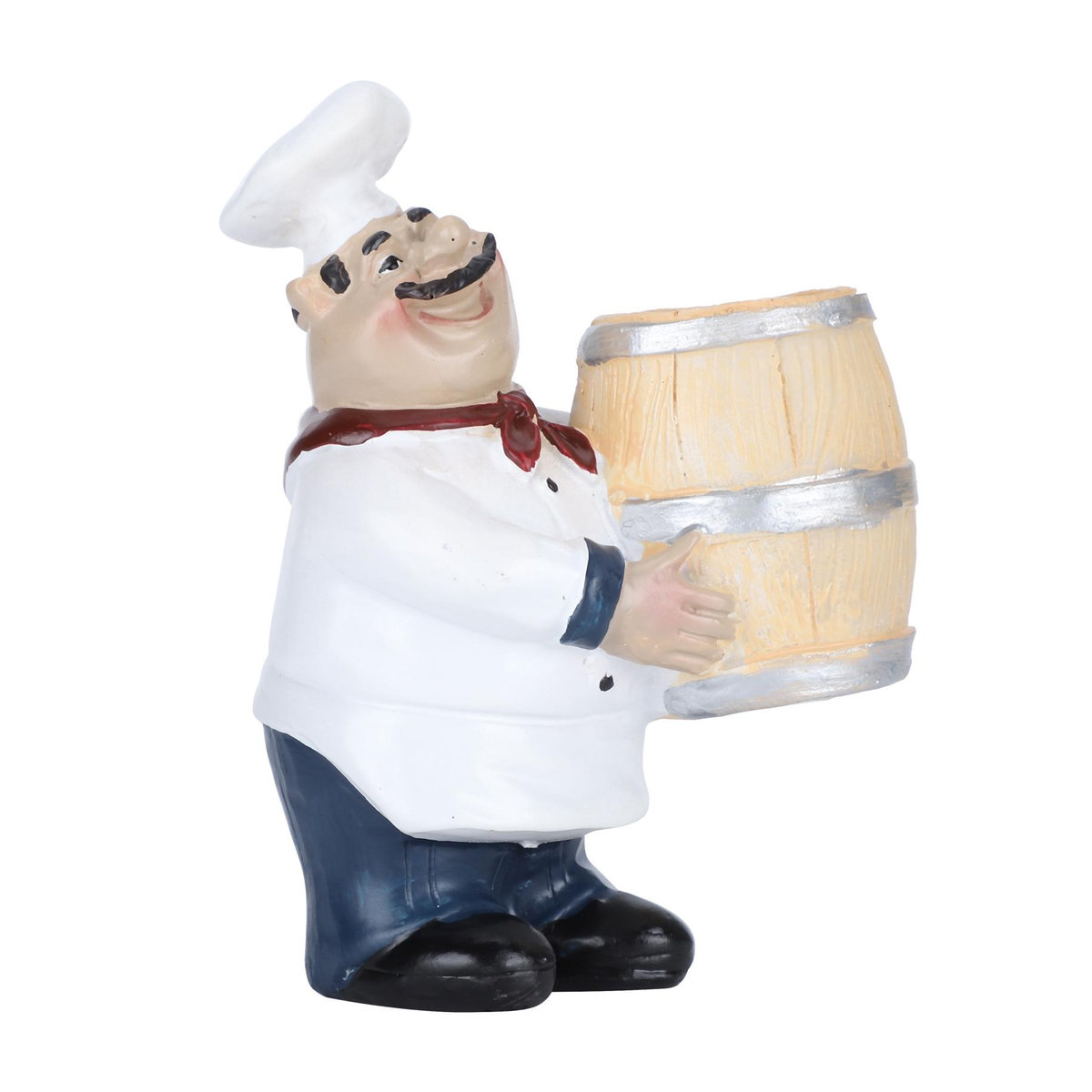 GoolRC Zahnstocherhalter Chef Statue aus Kunstharz in Weiß als Nordic Tischdekoration für Restaurants - Bild 2