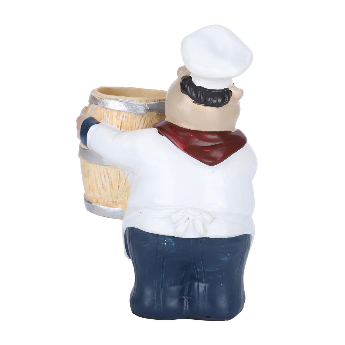 GoolRC Zahnstocherhalter Chef Statue aus Kunstharz in Weiß als Nordic Tischdekoration für Restaurants - Bild 3