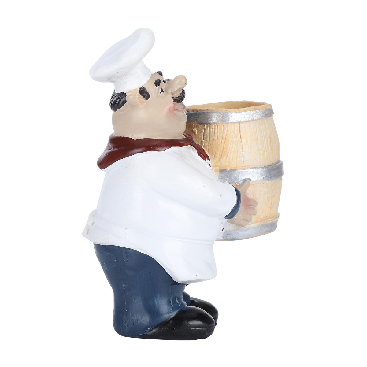 GoolRC Zahnstocherhalter Chef Statue aus Kunstharz in Weiß als Nordic Tischdekoration für Restaurants - Bild 4