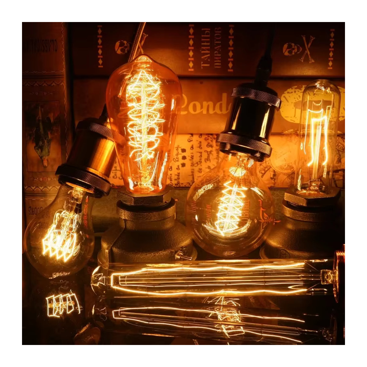 GOT LIANG Retro Edison LED Glühbirne E27 40W Vintage Filament Lampe - Bild 2