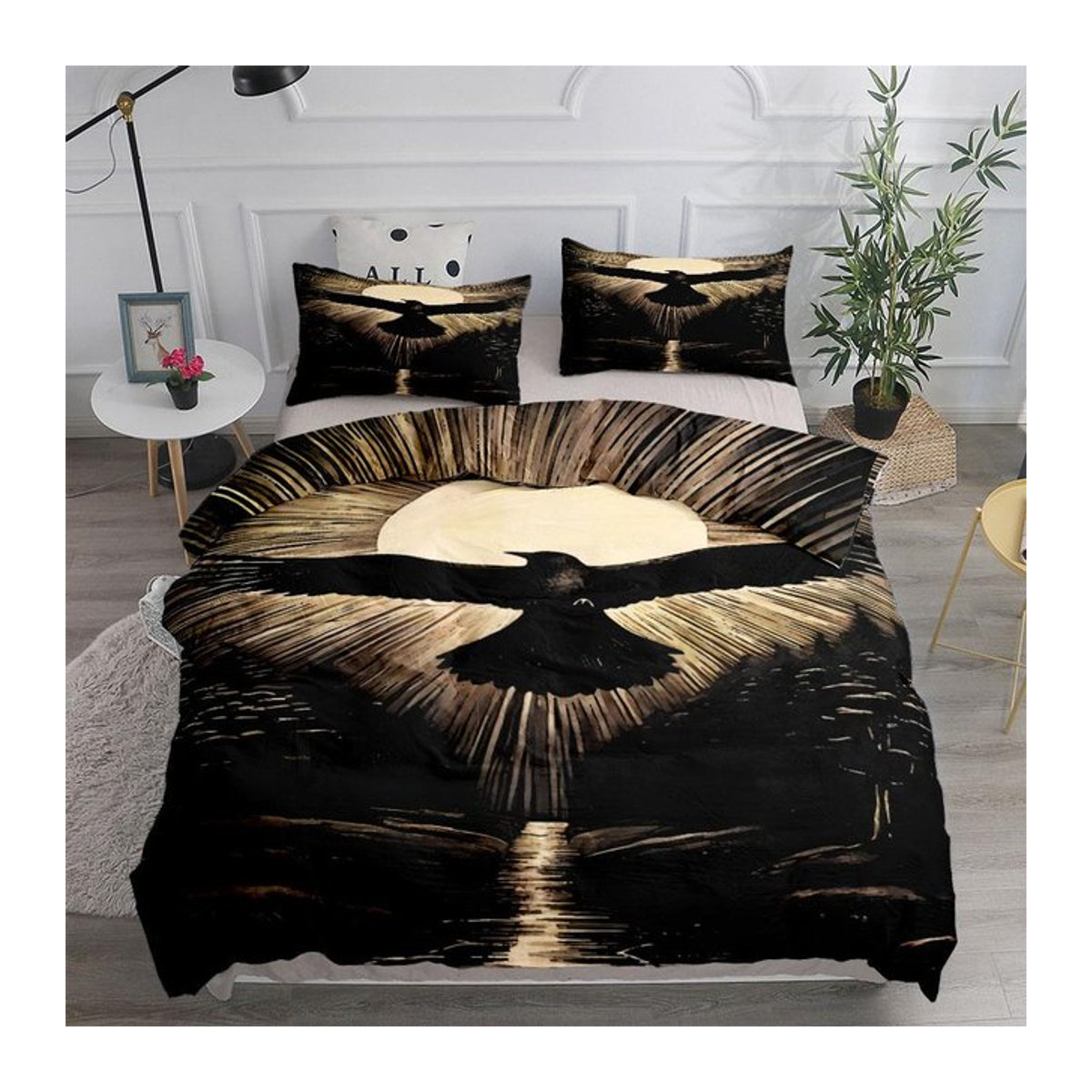 Gothic Bettwäsche Set Tanzende Schlangen B/H: 140 x 210 cm - Bild 1