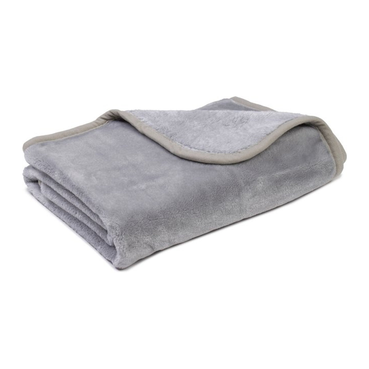 GÖZZE Kinder- und Babydecke Cashmere Felling in Silber/Grau, B/T: 100 x 150 cm - Bild 1