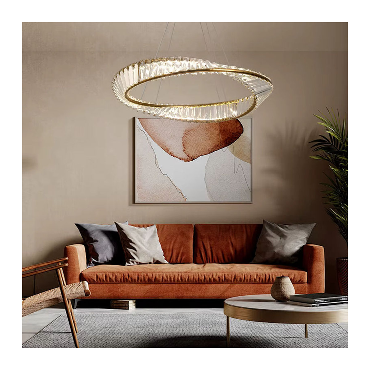 GreeLustr LED Kronleuchter Modern in Gold und Kupfer aus Metall - Bild 2