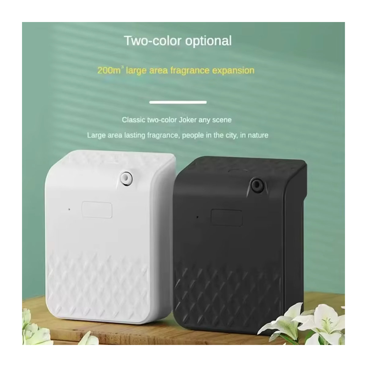 GRTCO Wandmontierter Aromatherapie-Diffusor für ätherische Öle, wasserlose Duftmaschine in Weiß, 140 ml - Bild 3