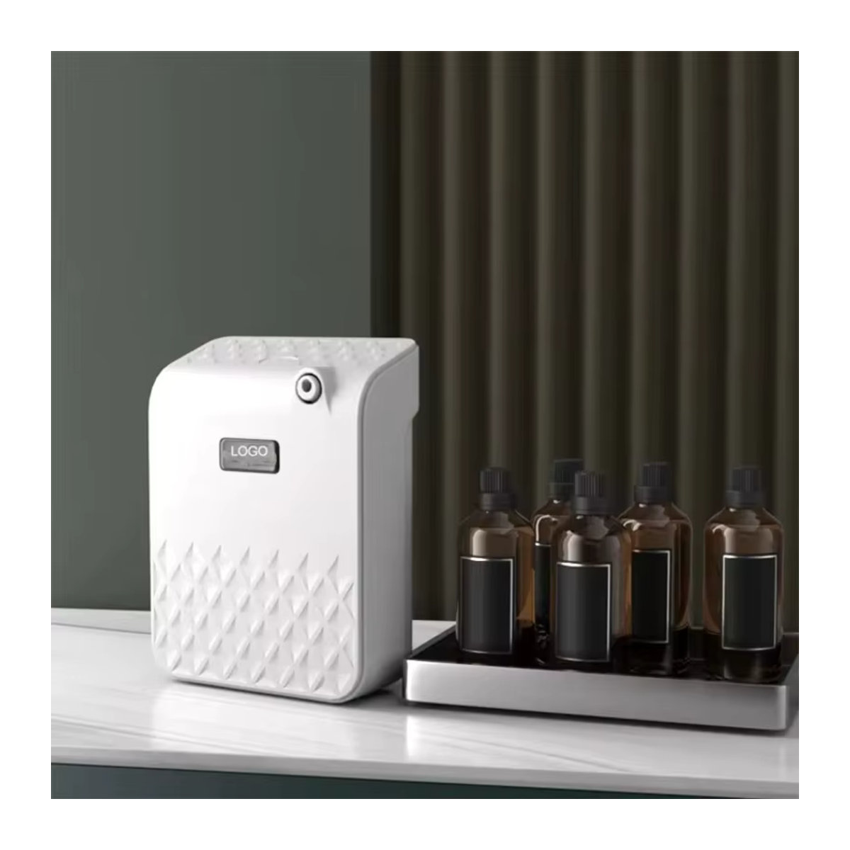 GRTCO Wandmontierter Aromatherapie-Diffusor für ätherische Öle, wasserlose Duftmaschine in Weiß, 140 ml - Bild 5