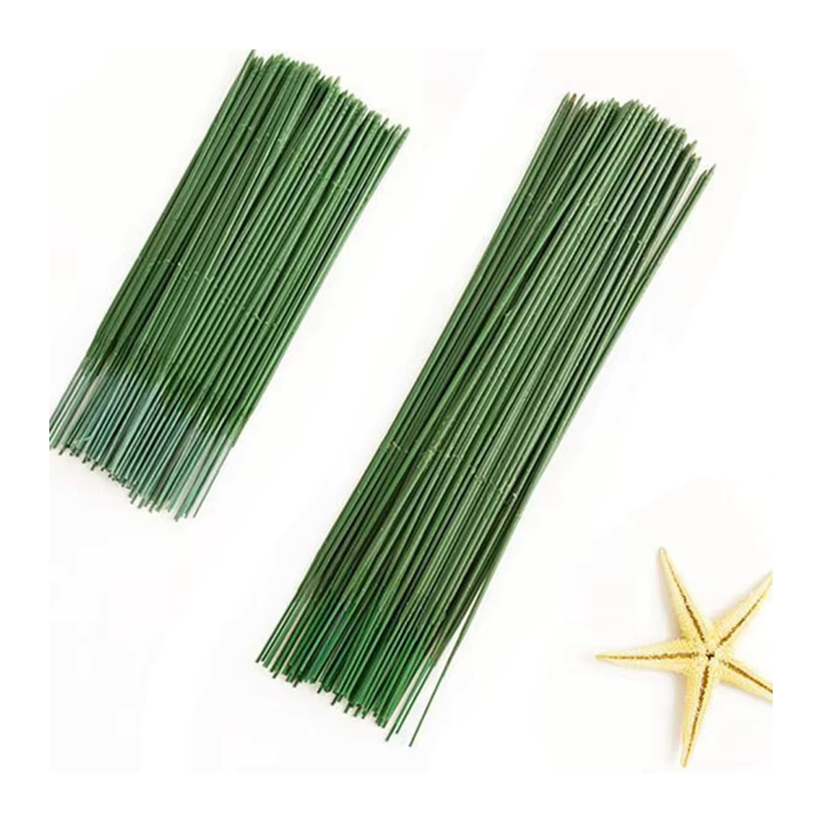 Grüner künstlicher Blumenstiel aus Metall für deine DIY-Dekoration bei Hochzeiten oder Weihnachten - Bild 3