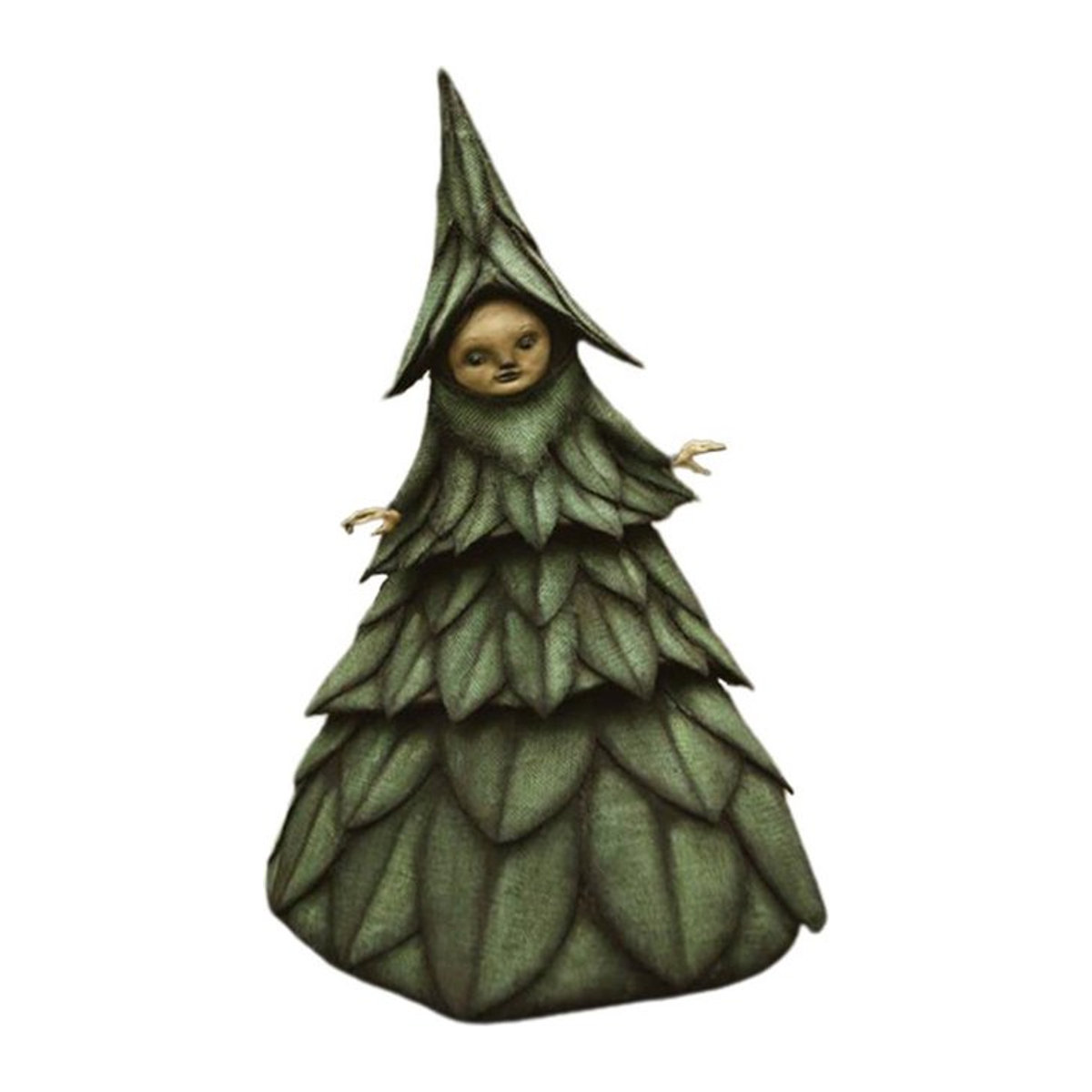 Gruselige Hexenfigur aus Kunstharz von DIYelecs als Halloween Gartendekoration für Haus, Terrasse und Hof, Höhe: 15 cm - Bild 1