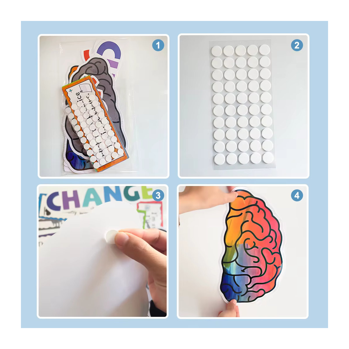 GSF 22-teiliges Wanddekor-Set für das Klassenzimmer mit inspirierenden Sprüchen zum Thema Wachstums-Mindset, mehrfarbig, aus Papier - Bild 4