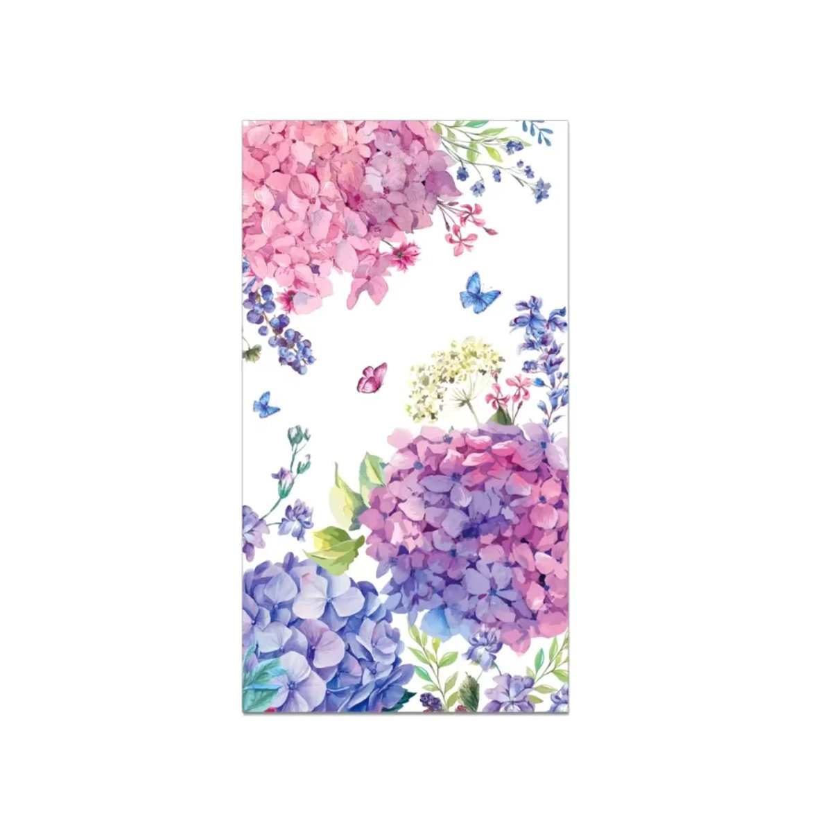 GUANYAO 20er Pack Dekorative Papierservietten mit Hortensien-Blumenmuster, 2-lagig, Mehrfarbig, B: 34,2 cm, L: 40,6 cm - Bild 6