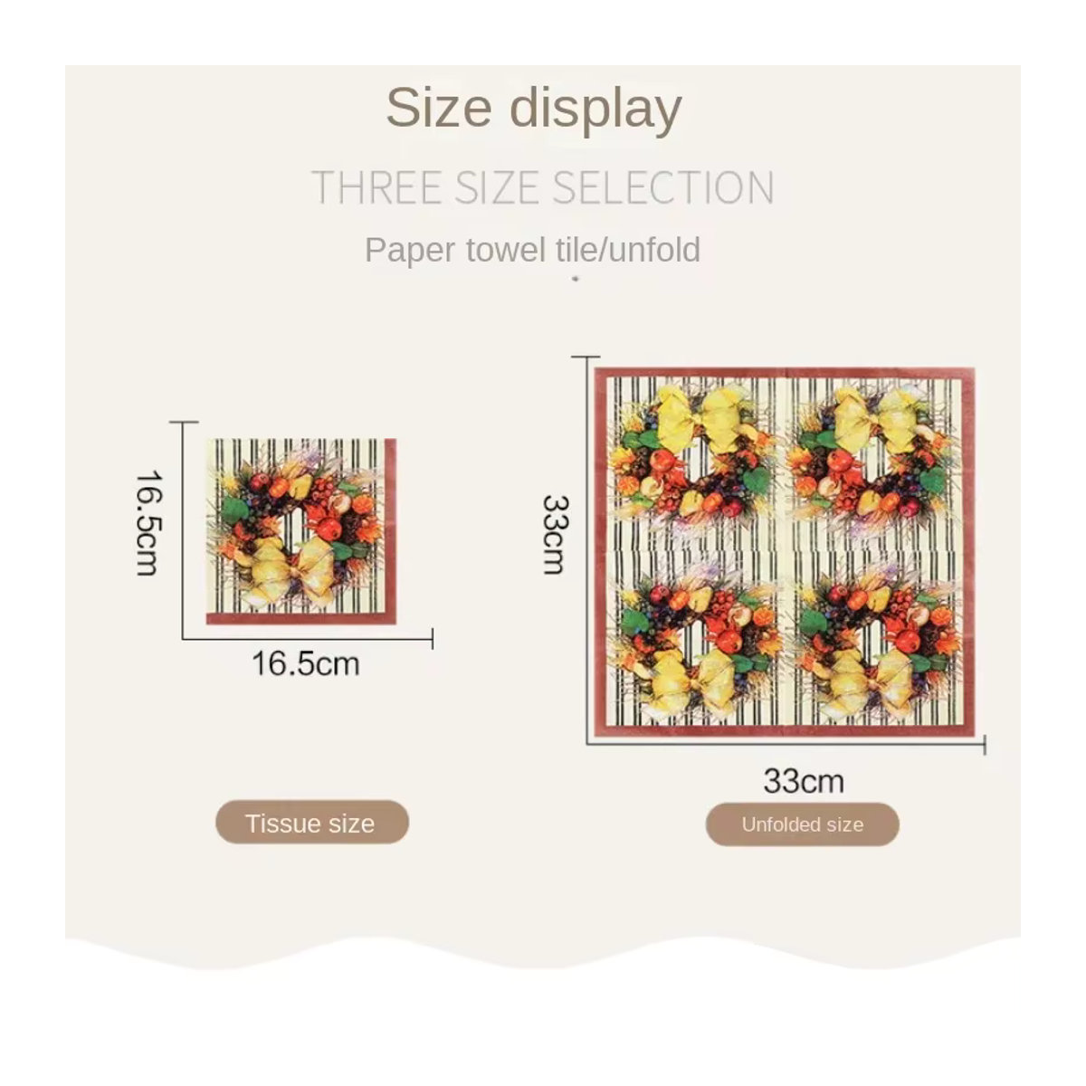 GUANYAO Buntes Seidenpapier Set für Tischdekoration bei Weihnachten und Hochzeiten, 20 Stück, Mehrfarbig - Bild 3
