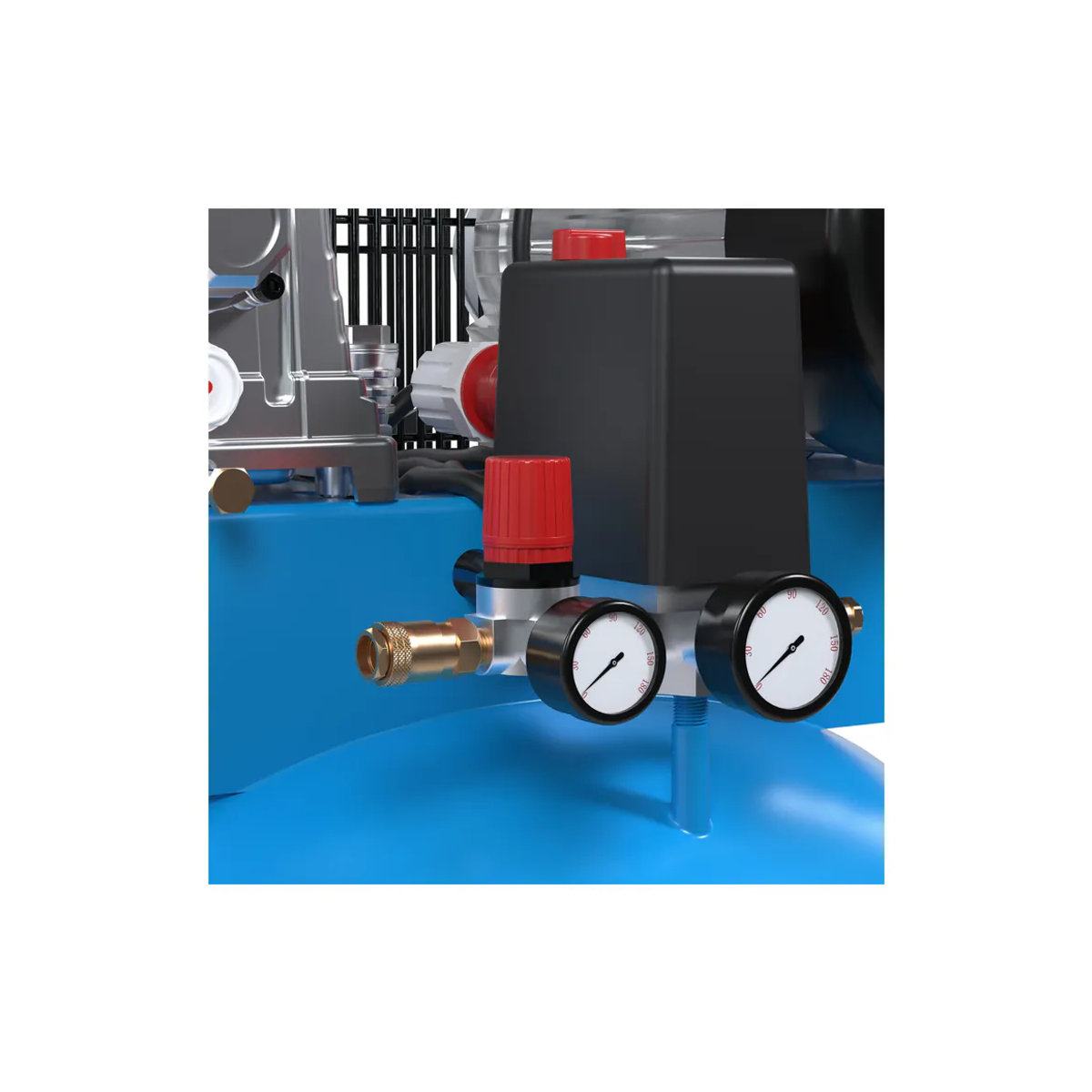 GÜDE Kompressor 485/10/200 ST mit 2-Zylinder-Aggregat - Bild 2