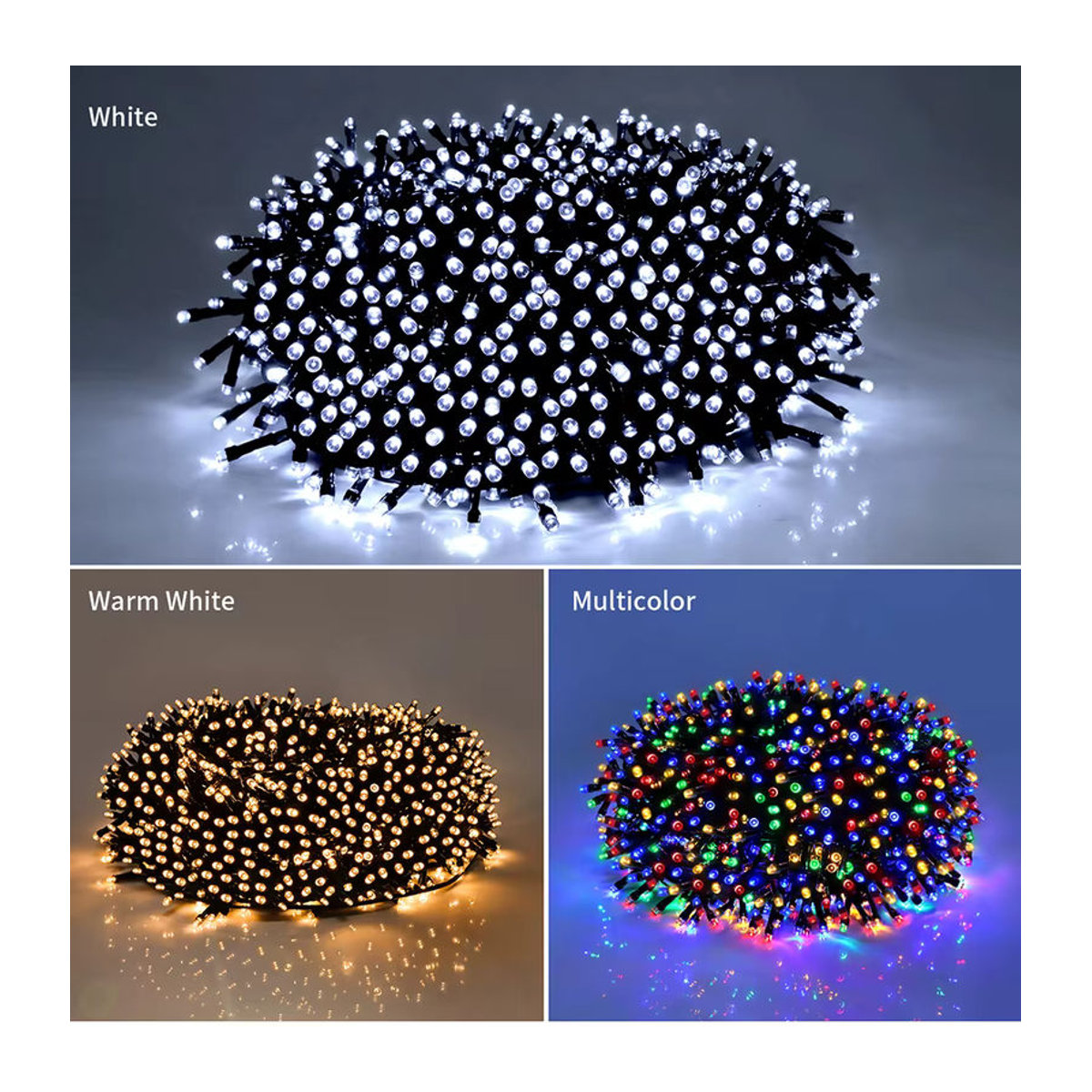Guillermo Solarleuchte Bunte LED String Fairy Light Girlande Wasserdicht für Garten und Outdoor-Deko - Bild 3
