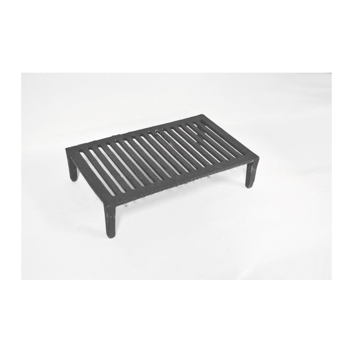 Gusseiserner Rost auf Füßen für Kamin und Grill von Super Merchant, B/T/H: 39 x 23,5 x 9 cm - Bild 1