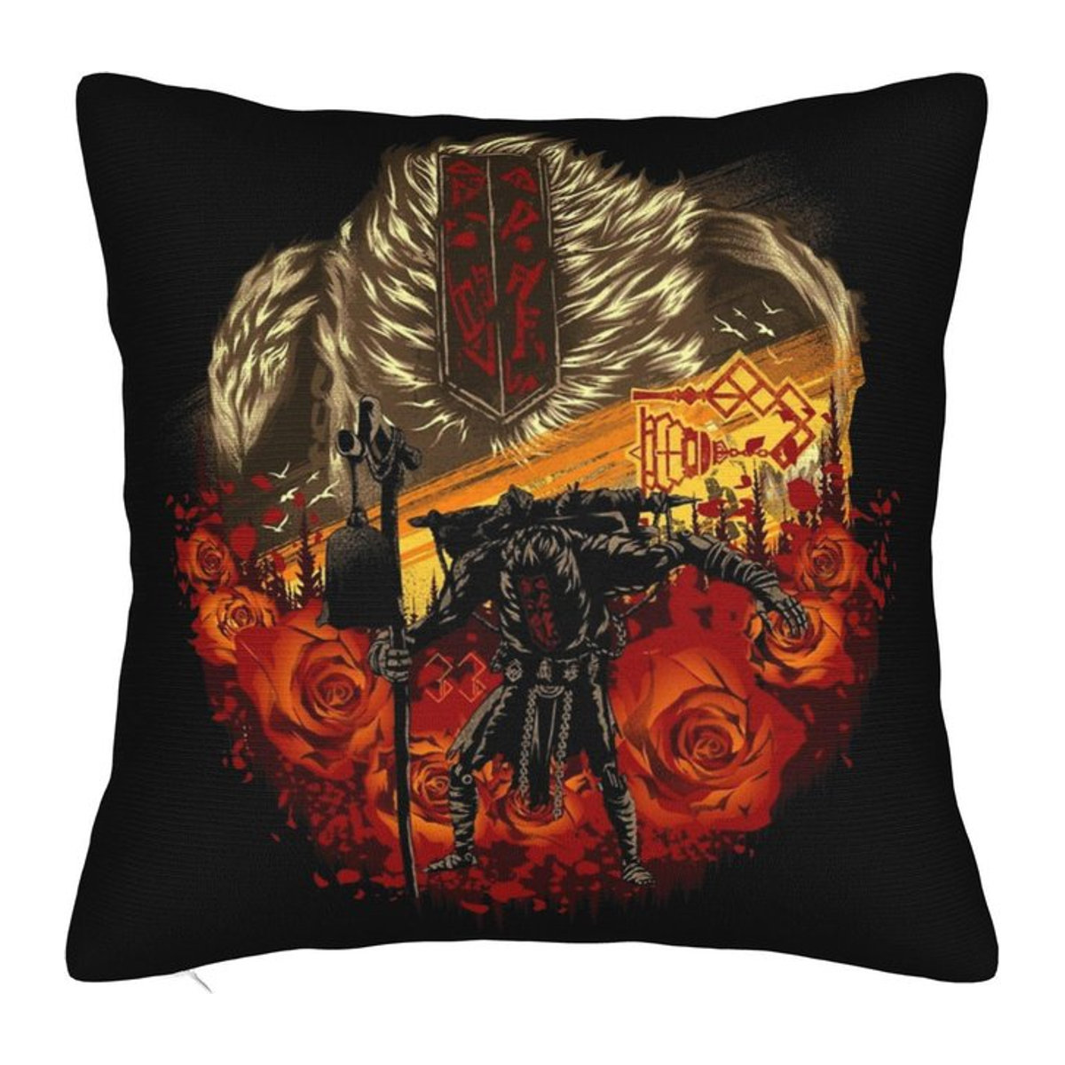 Gustave Clair Obscur Expedition 33 Kissenbezug aus Polyester mit doppelseitigem Druck, Multicolor, B/B/H: 18 x 18 x 18 cm - Bild 1