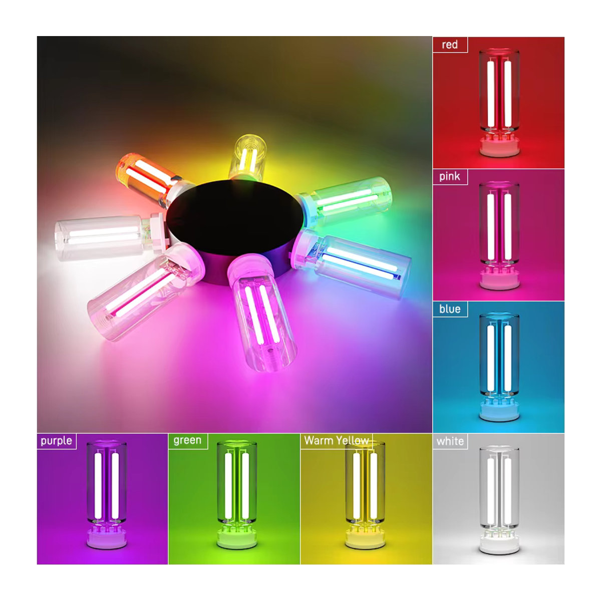 GZQGT USB Auto Atmosphäre Licht mit Touch-Dimmen als minimalistische LED Nachtlicht- und Notfallbeleuchtung - Bild 6