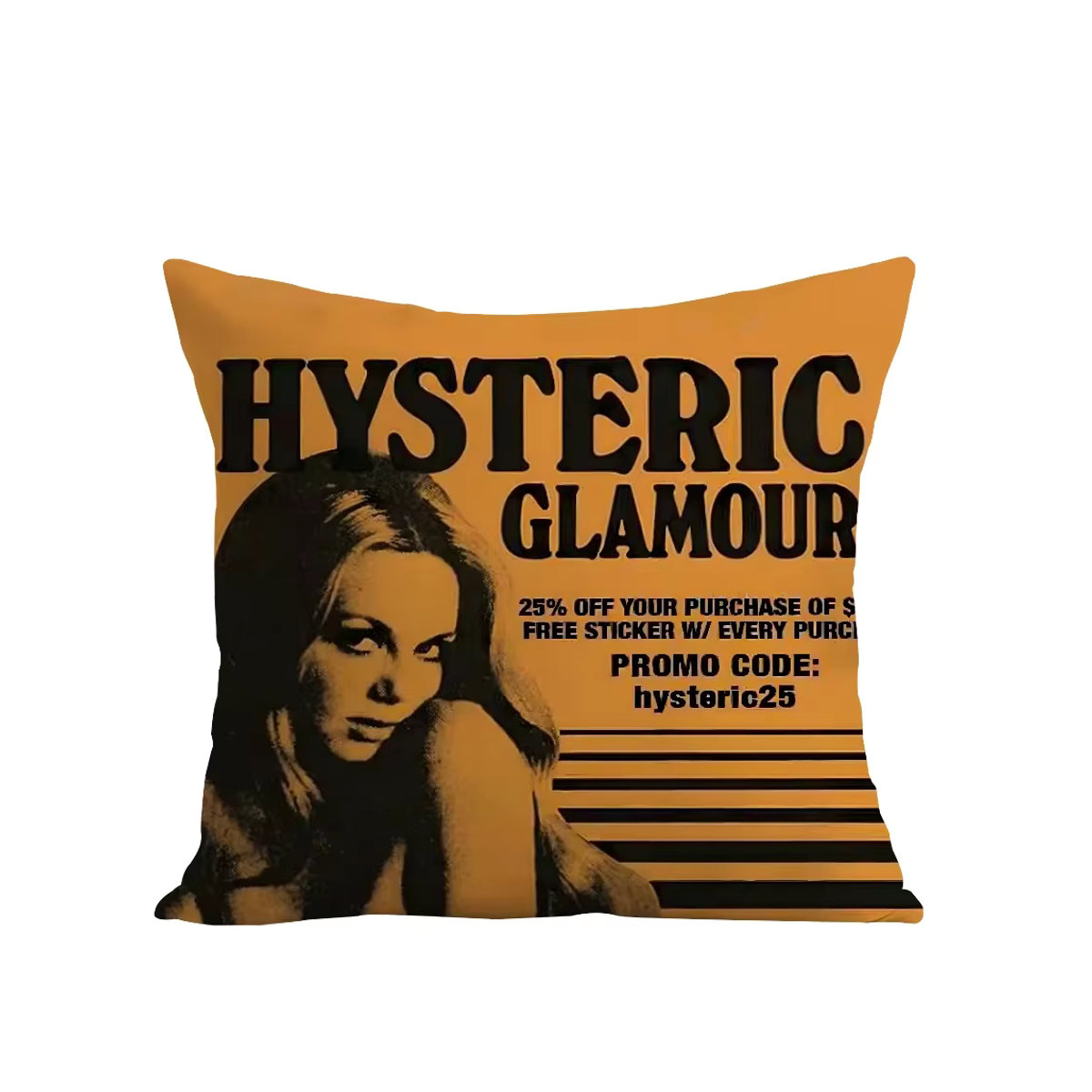 H-HystericS G-Glamour Kissenbezug aus weichem Plüschstoff mit doppelseitigem Druck - Bild 5