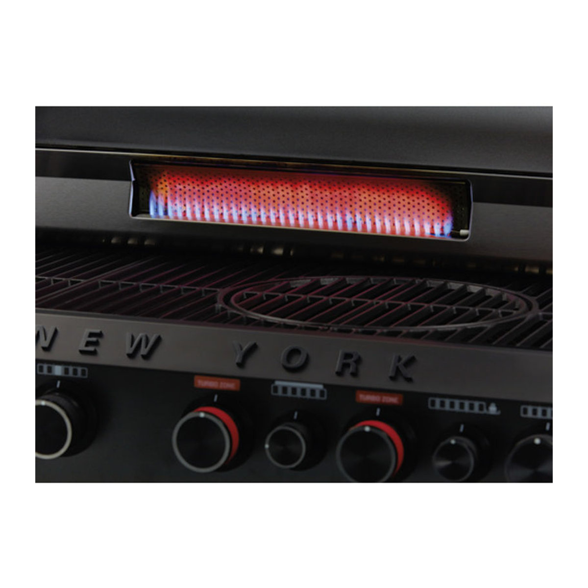 h-Marke Gasgrill New York Pro in Matt Graphit Schwarz mit 6 Brennern und Sear-Brenner aus Stahl und Edelstahl - Bild 2