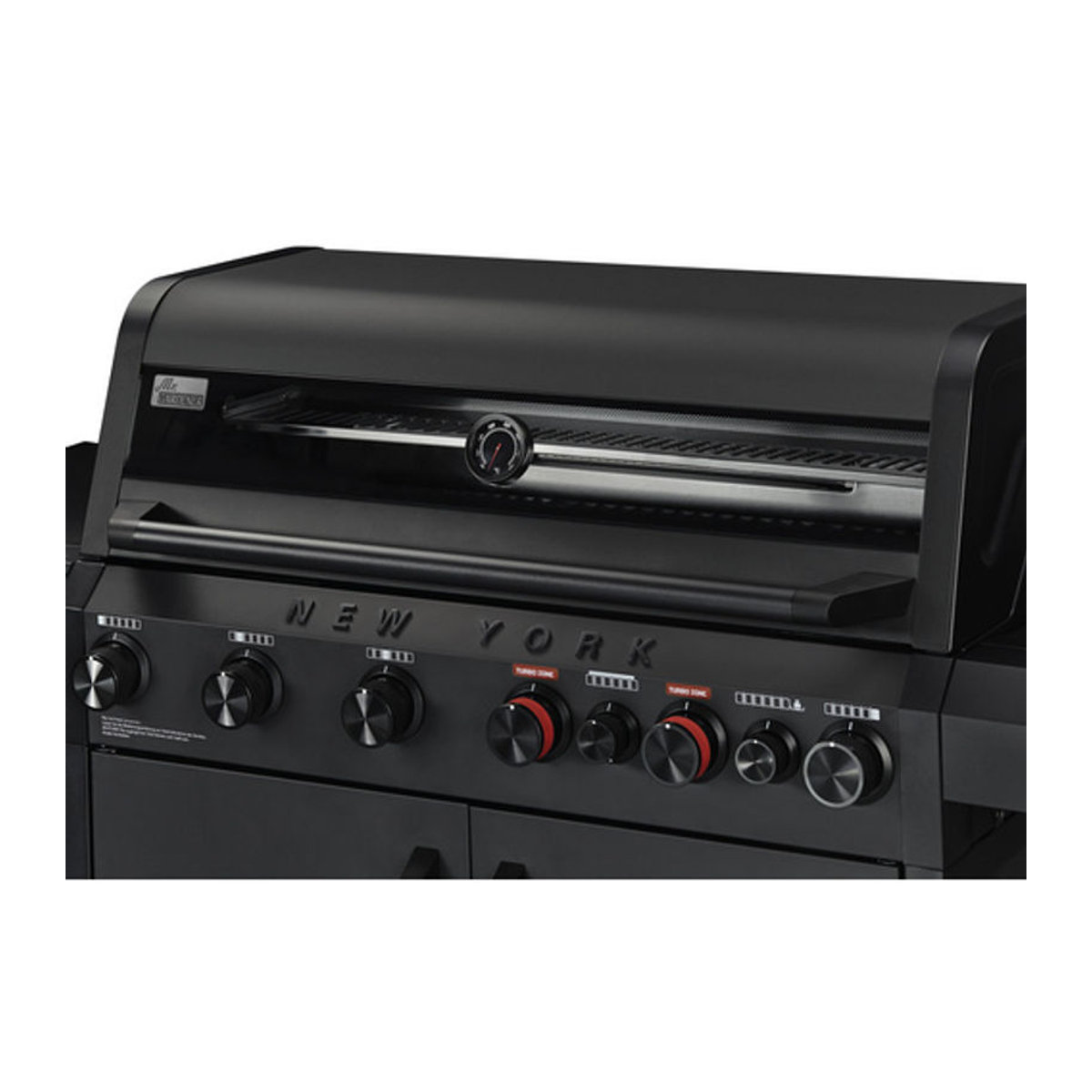 h-Marke Gasgrill New York Pro in Matt Graphit Schwarz mit 6 Brennern und Sear-Brenner aus Stahl und Edelstahl - Bild 3