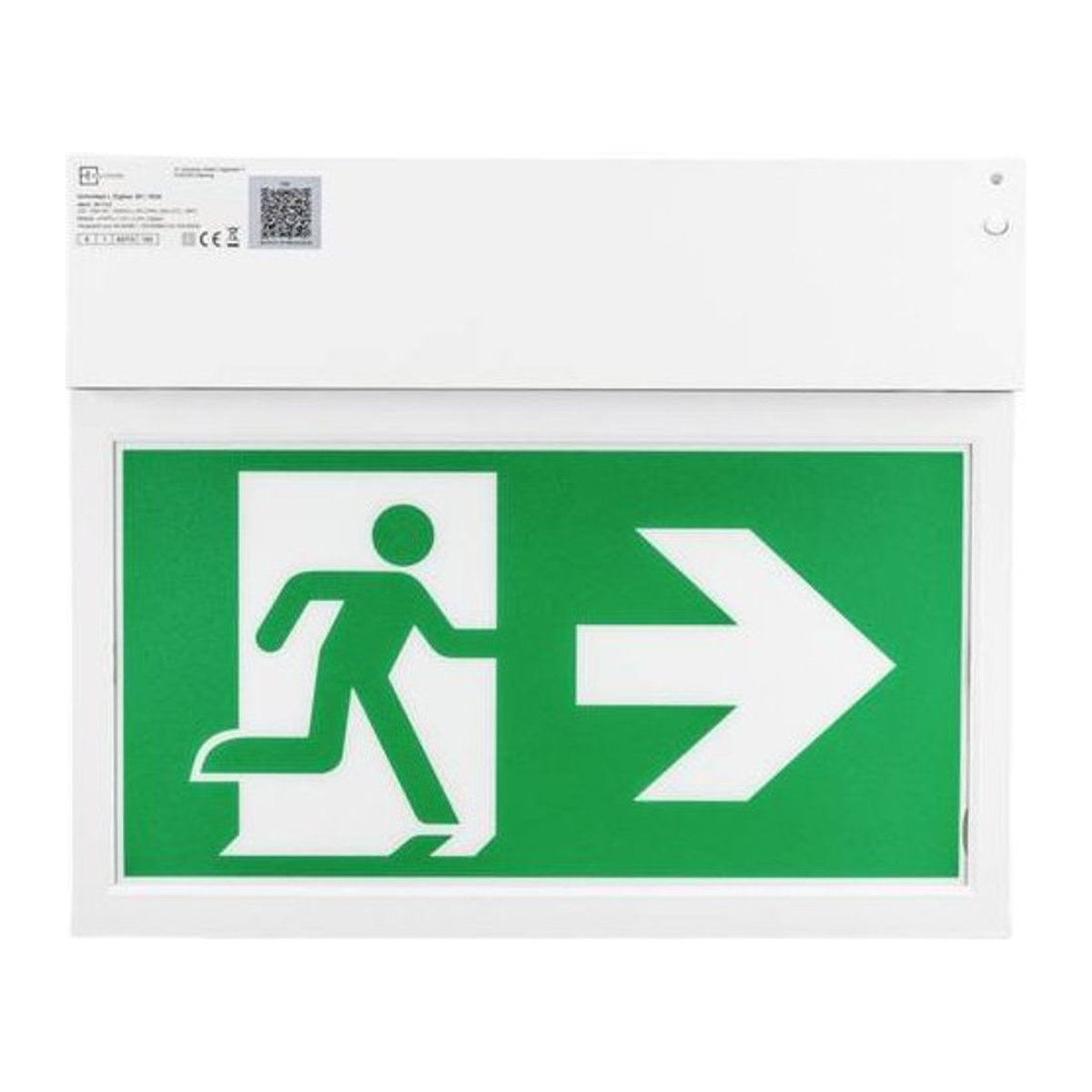 H1 Solutions 1024 LED Fluchtweg-Notbeleuchtung aus Polycarbonat in modernem Design für die Richtungsanzeige rechts, links oder runter - Bild 1