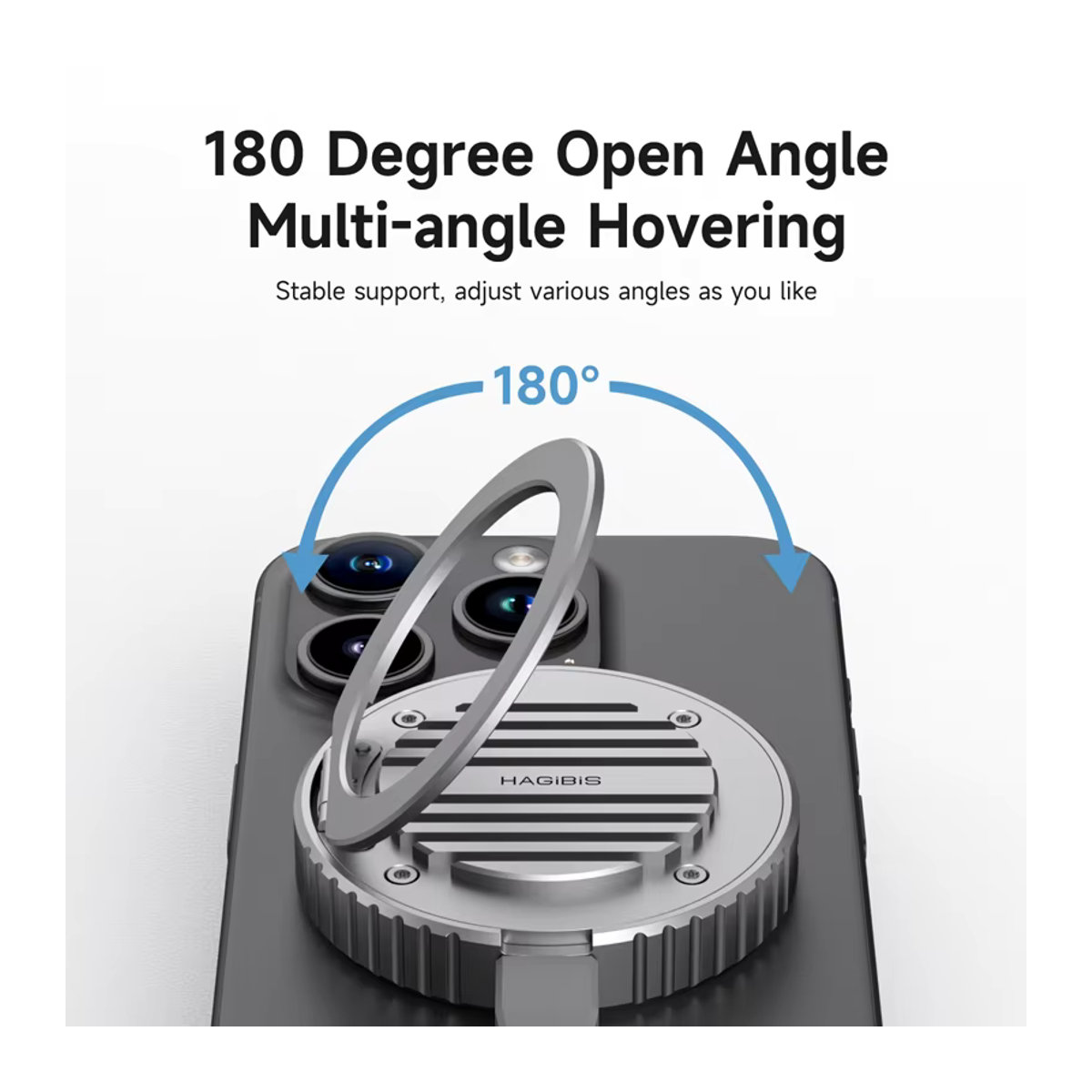 Hagibis Magnetischer Kühlkörper mit Wärmeableitungs-Flossen für MC100/MC100 Pro, Grau/Silber, Metall - Bild 5