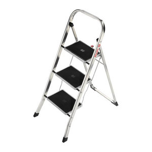 Hailo Klapptrittleiter K70 StandardLine aus Aluminium in Silber und Schwarz mit 3 Stufen