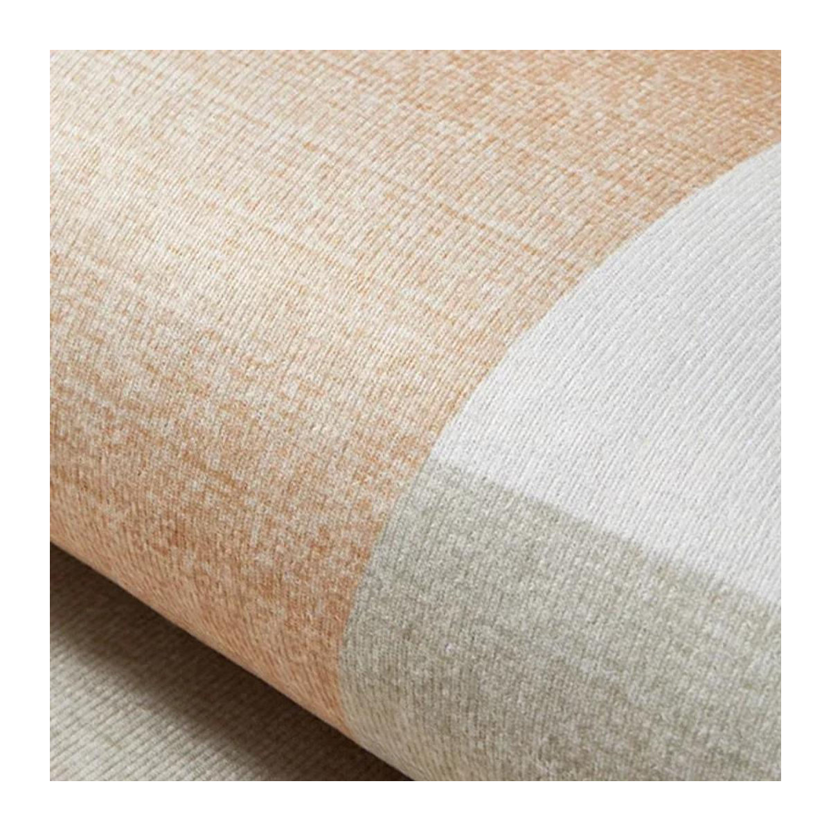 Halbkreisförmige Fußmatte mit Blumenmuster aus Polyester für Garten und Eingangsbereich, B/B: 120 x 80 cm - Bild 1