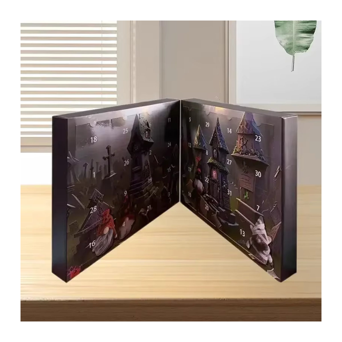 Halloween Adventskalender Blind Box mit Mini Cartoon Halloween Gnomes als Countdown Kalender - Bild 3