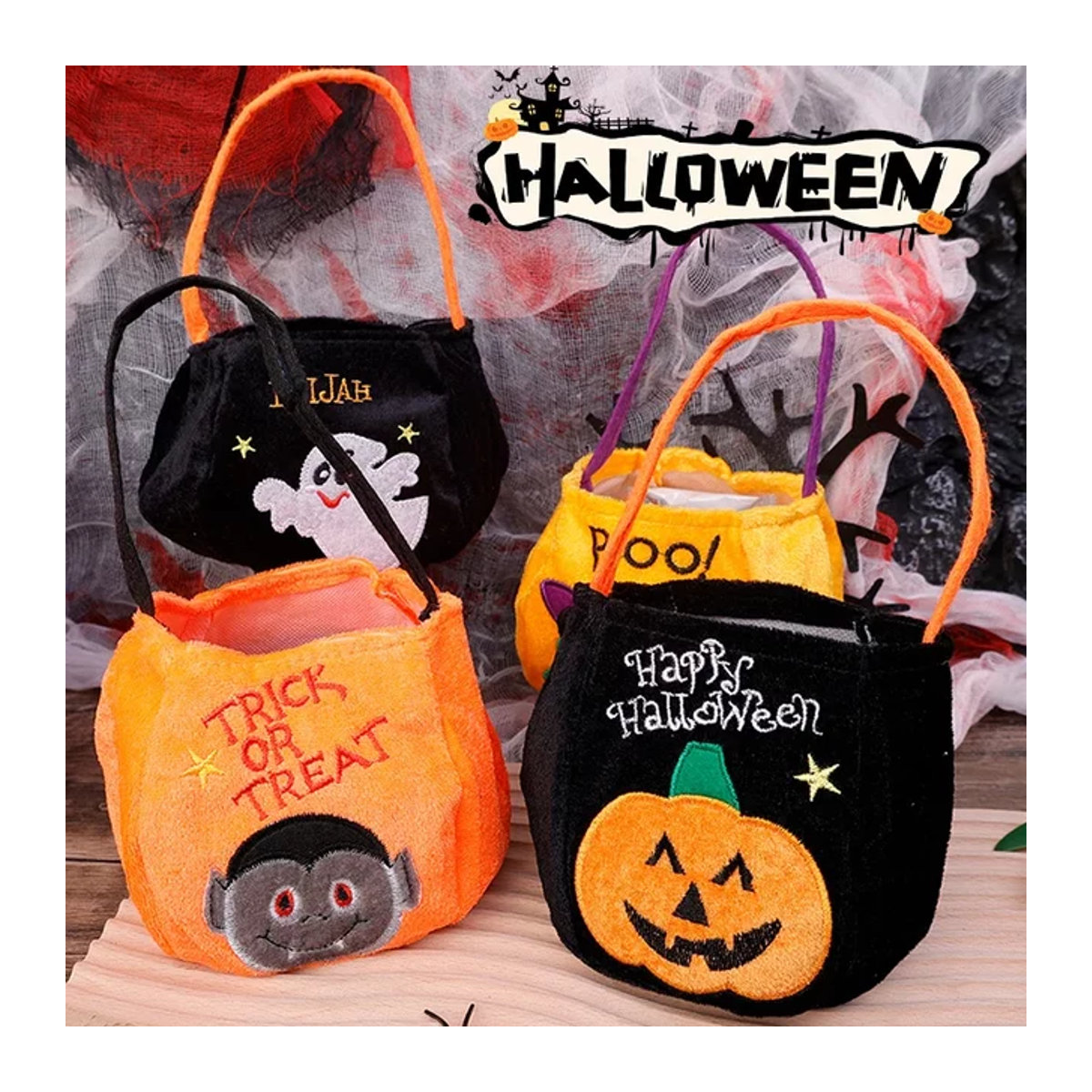 Halloween Kürbis und Geist Kostüm Set für Kinder als kreatives Verkleidungsspielzeug für die Trick-or-Treat Party - Bild 1
