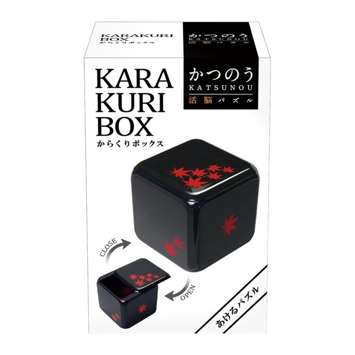 Hanayama Katsuno Karakuri Puzzle Box in Schwarz - Bild 1
